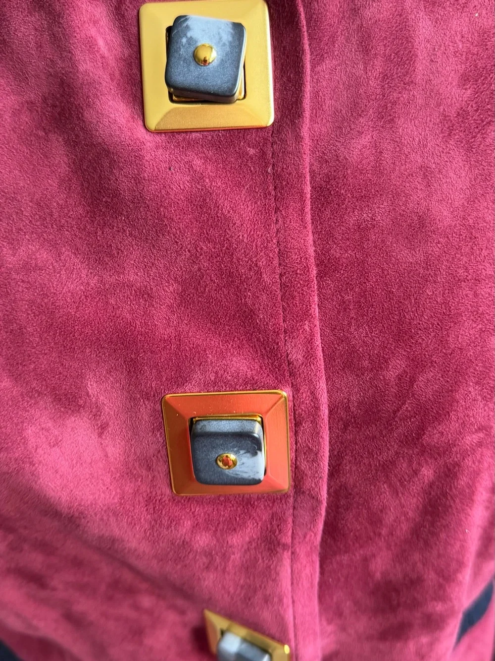 Tory Burch 40s Sportigan Goat Suede Wool Cardigan Jacket Size S